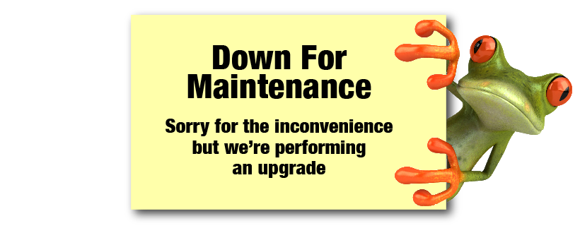 temporarily down for site maintenance